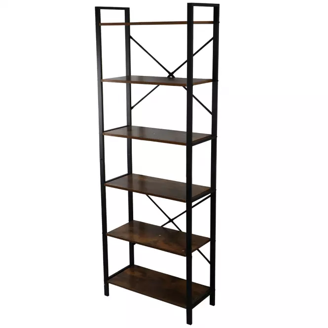 Regál Loft 8640 E dark vintage wood