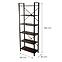 Regál Loft 8640 E dark vintage wood,2
