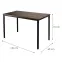 Asztal Loft 8632 E dark vintage wood,2