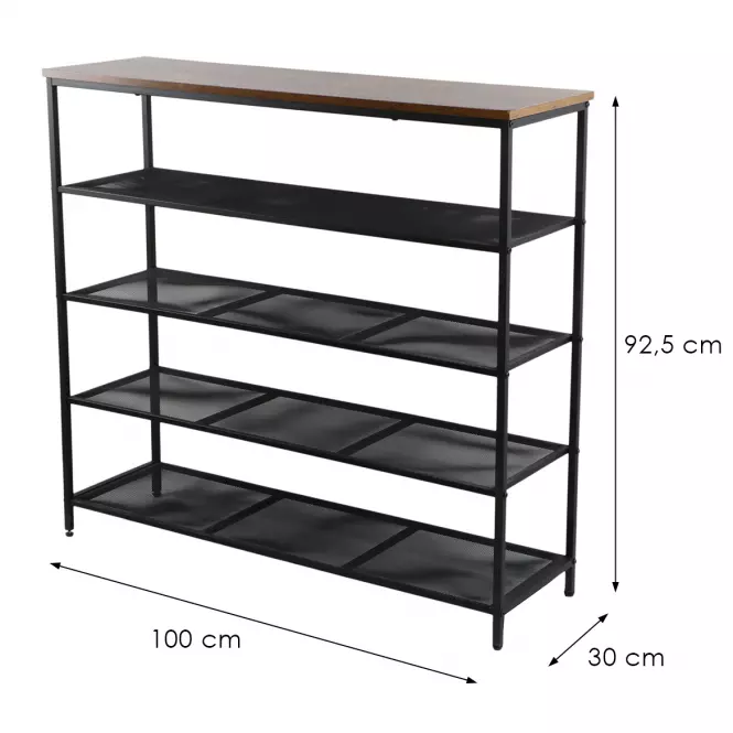 Cipősszekrény Loft 8646 E dark vintage wood
