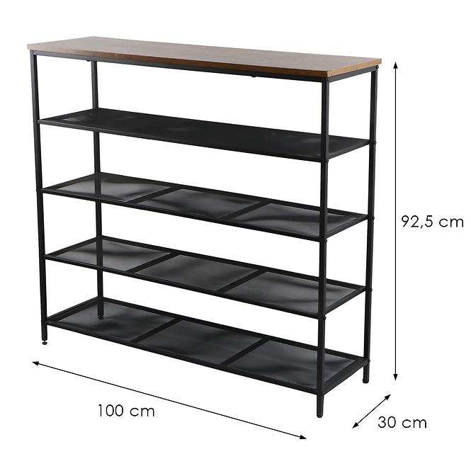 Cipősszekrény Loft 8646 E dark vintage wood