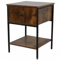 Éjjeliszekrény Loft 8624 E dark vintage wood