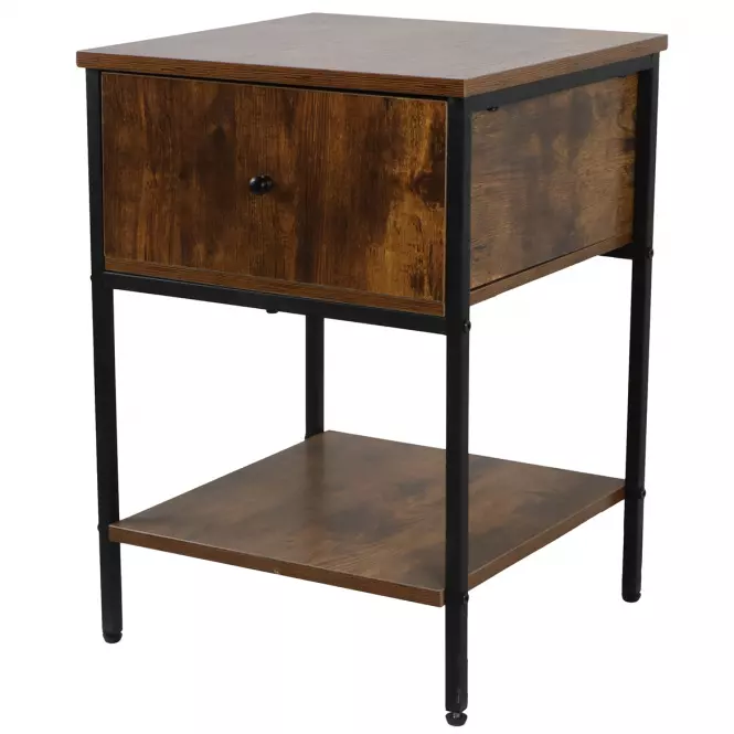 Éjjeliszekrény Loft 8624 E dark vintage wood