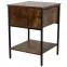 Éjjeliszekrény Loft 8624 E dark vintage wood
