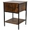 Éjjeliszekrény Loft 8624 E dark vintage wood