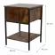 Éjjeliszekrény Loft 8624 E dark vintage wood,2