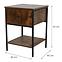 Éjjeliszekrény Loft 8624 E dark vintage wood,2