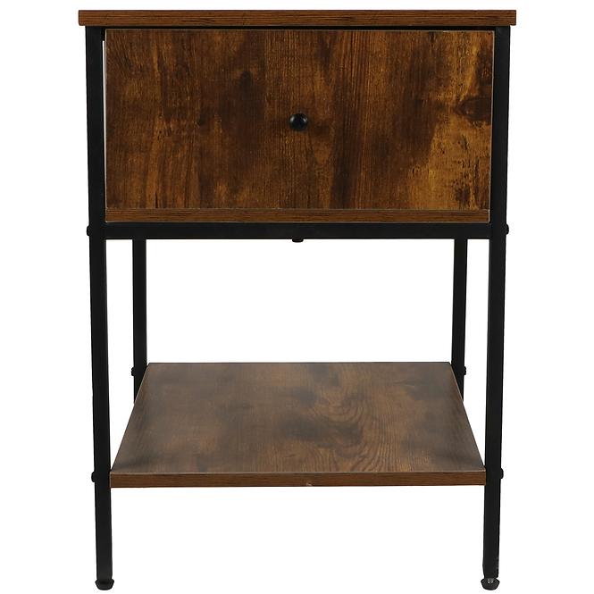 Éjjeliszekrény Loft 8624 E dark vintage wood