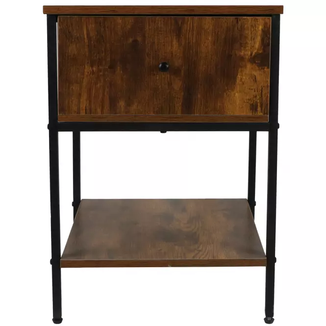 Éjjeliszekrény Loft 8624 E dark vintage wood,4