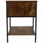Éjjeliszekrény Loft 8624 E dark vintage wood,4