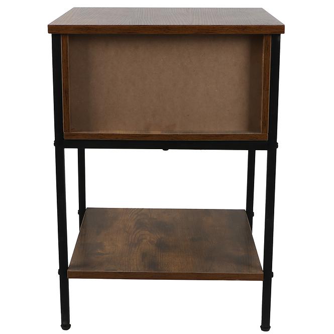 Éjjeliszekrény Loft 8624 E dark vintage wood