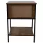 Éjjeliszekrény Loft 8624 E dark vintage wood,5