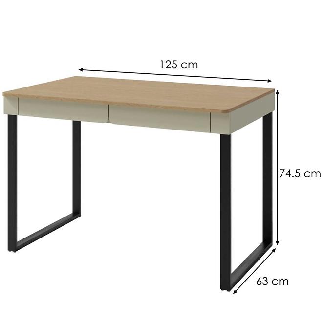 Íróasztal Luca LC11 eukaliptusz/tölgy baltic,2