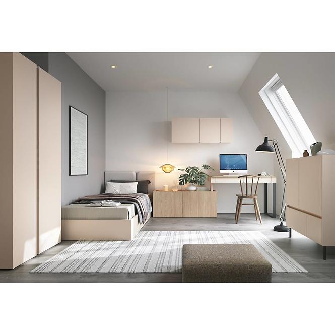 Sarokszekrény Luca LC2 2D bézs/tölgy
