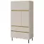 Vitrin Luca LC5 2S4D bézs/tölgy