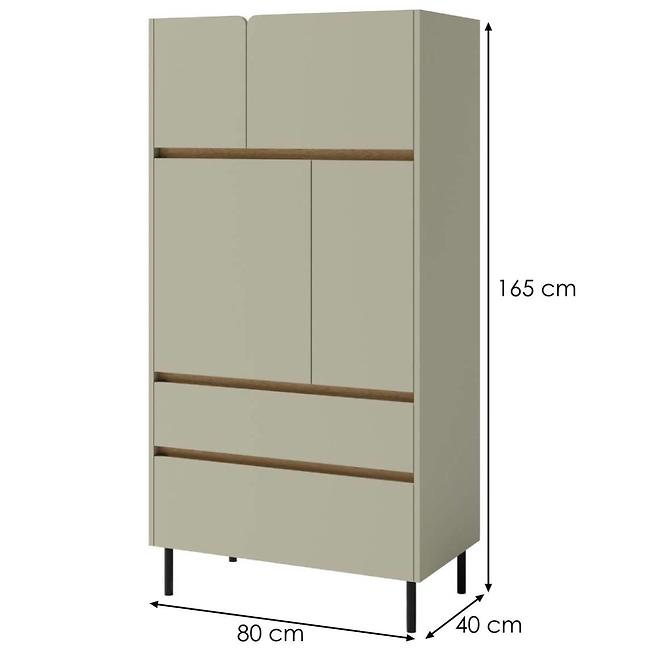 Vitrin Luca LC5 2S4D eukaliptusz/tölgy baltic