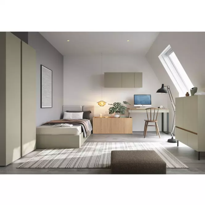 Regál Luca LC4 1D eukaliptusz/tölgy baltic,4