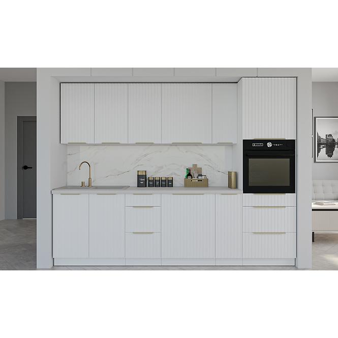 Ajtó mosogatógéphez Tuluza 713x446 fehér mat lamel,7