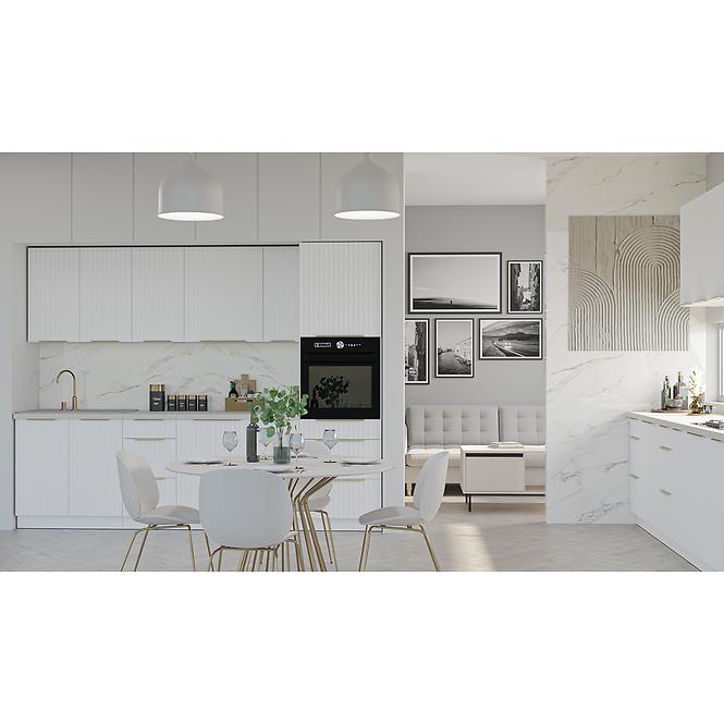 Konyhaszekrény Tuluza 60x60 GN-72 2F (90°) fehér mat lamel