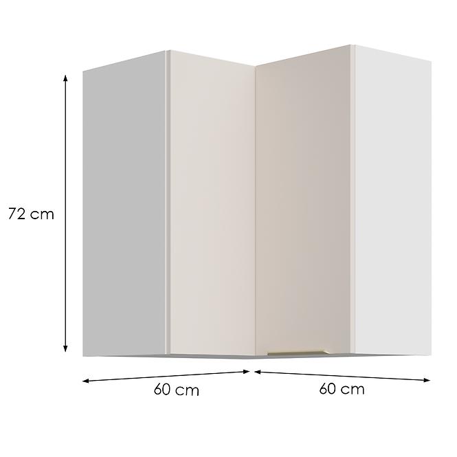 Konyhaszekrény Nicea 60x60 GN-72 2F (90°) bézs homok