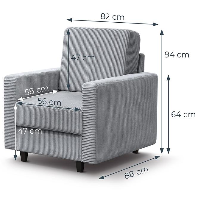 Ülőgarnitúra szett Tango New 3+1+1 Poso 55