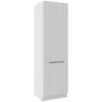 Konyhaszekrény Tuluza 60DK-210 2F fehér mat lamel