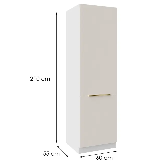Konyhaszekrény Nicea 60DK-210 2F bézs homok