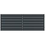 Kapu Novara 400x150 ZN RAL7024 mat