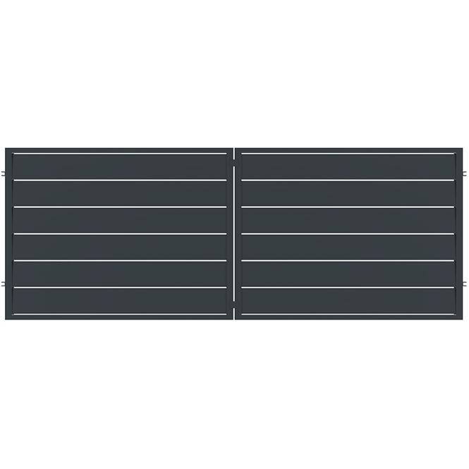 Kapu Novara 400x150 ZN RAL7024 mat