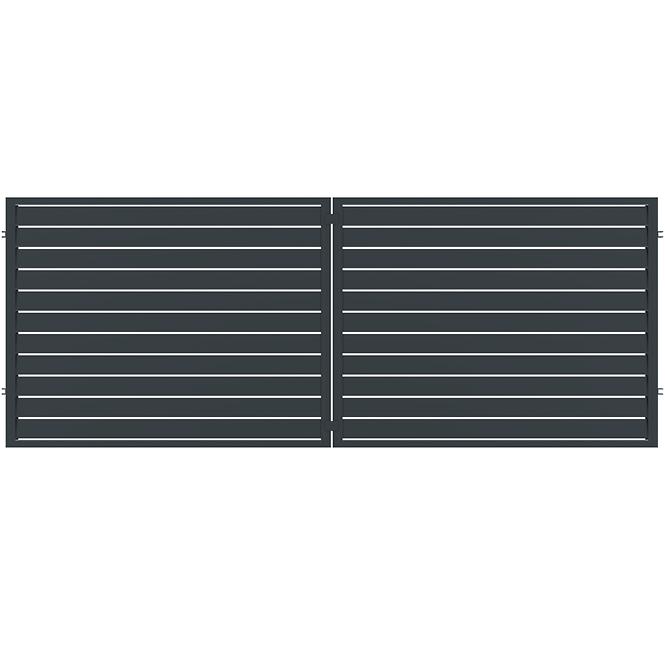 Kapu Salerno 400x150 ZN RAL7024 mat
