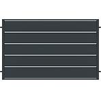Kerítés panel Novara 2x1,20 ZN RAL7024 mat