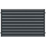 Kerítés panel Salerno 2x1,20 ZN RAL7024 mat