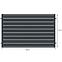 Kerítés panel Salerno 2x1,20 ZN RAL7024 mat,2