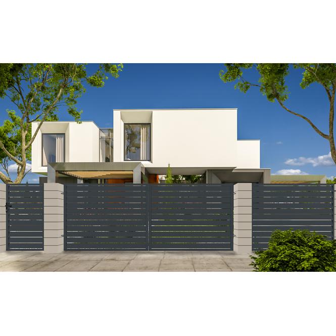 Kapu Salerno bal 90x150 ZN RAL7024 mat