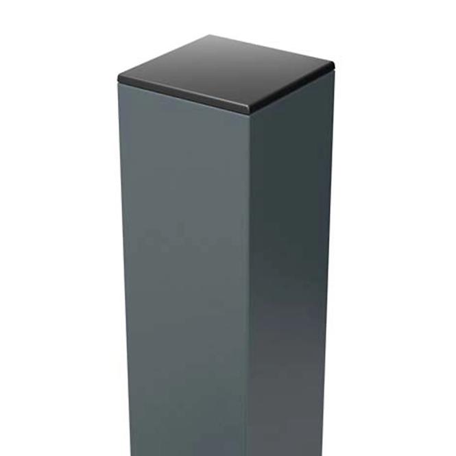 Kerítés panel oszlop Salerno/Novara 7x7x220 RAL 7024 mat