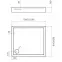Téglalap alakú zuhanytálca Astrix 80x120 AQM4738,2