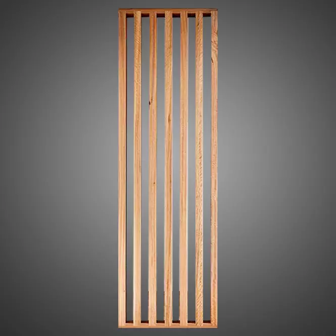 3D MDF természetes lamelfal 60x265cm