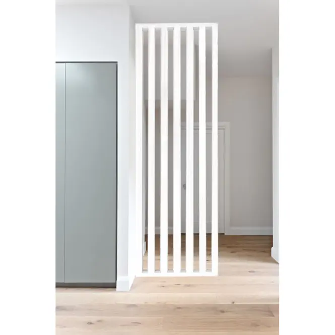3D MDF fehér lamelfal 60x265cm