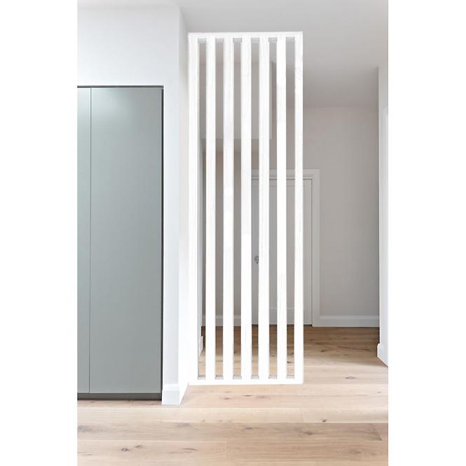 3D MDF fehér lamelfal 60x265cm