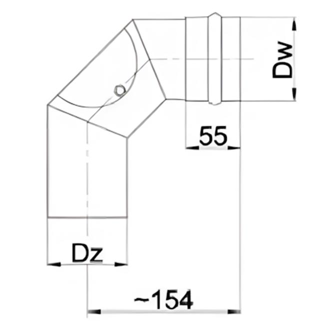 Fix könyökidom KSR80/90 SPNP07