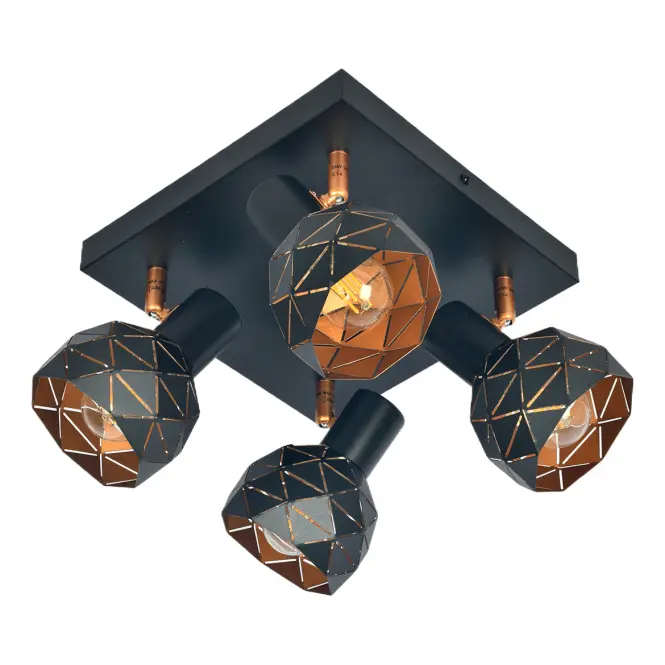 Lámpa Puzzle 4 AS-PUE144B black LS4