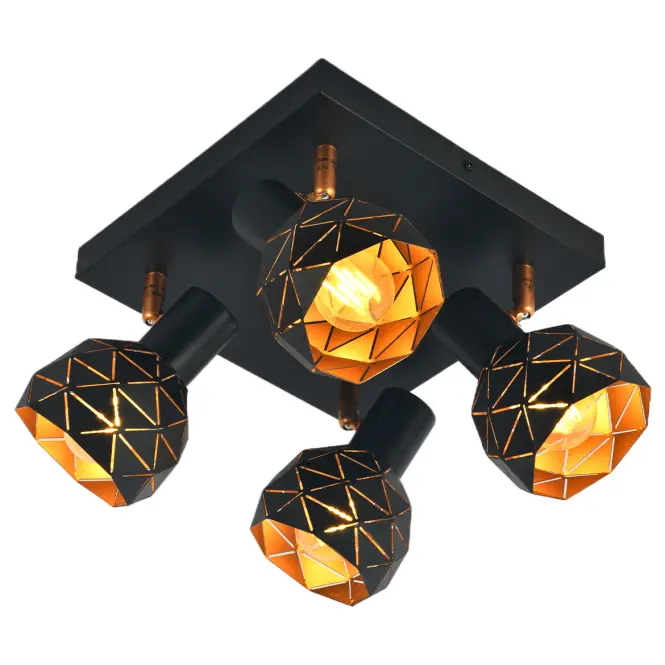 Lámpa Puzzle 4 AS-PUE144B black LS4,7