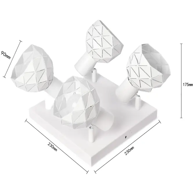 Lámpa Puzzle 4 AS-PUE144W white LS4