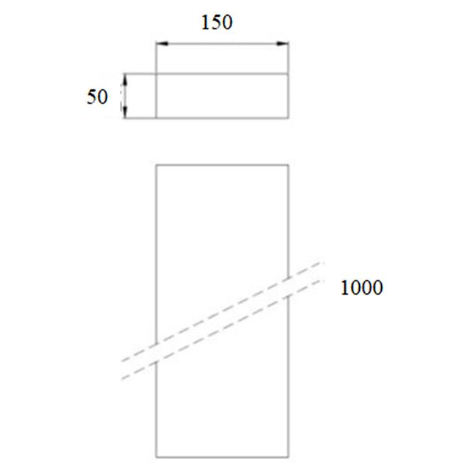 Vezetőcsatorna 150x50x1000 DPP01