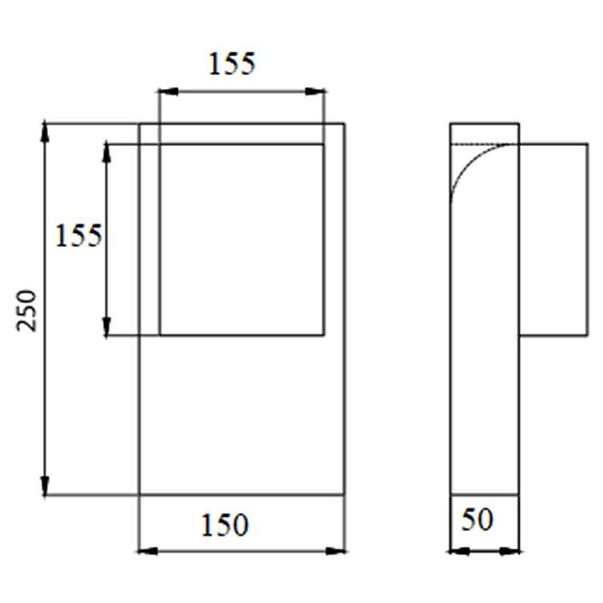 Szerelvény 150x50 K4 DPP17,3