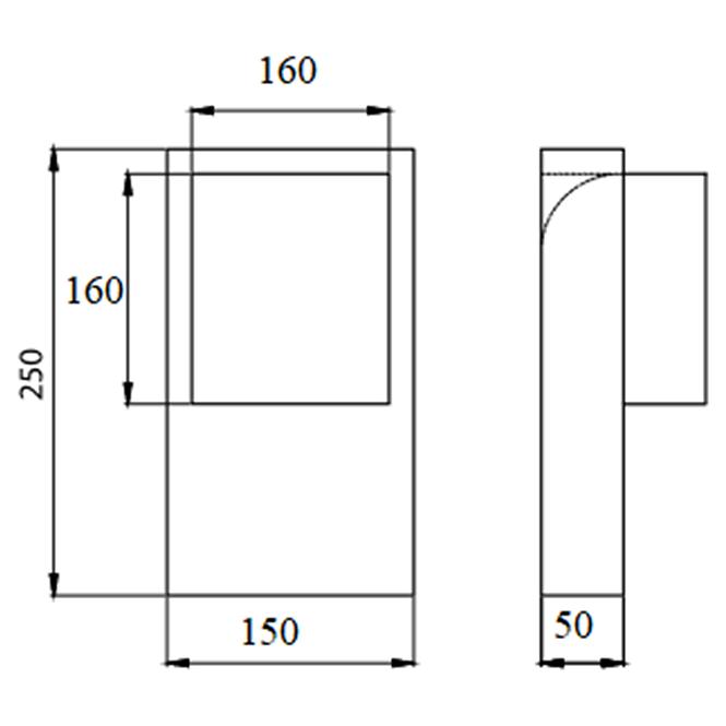 Szerelvény 150x50 K5 DPP17,3