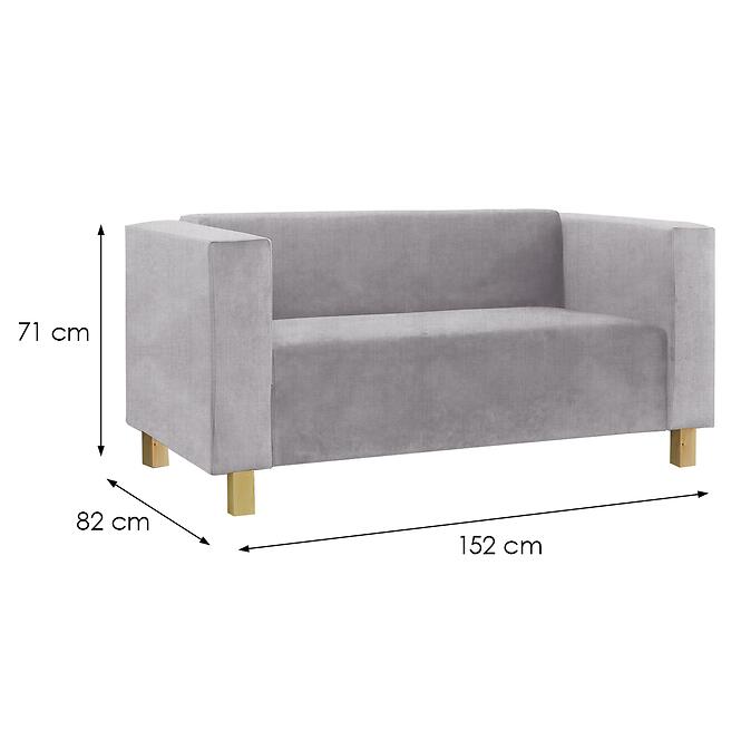 Kanapé Malwa 2 Vogue 14 lábak B,2