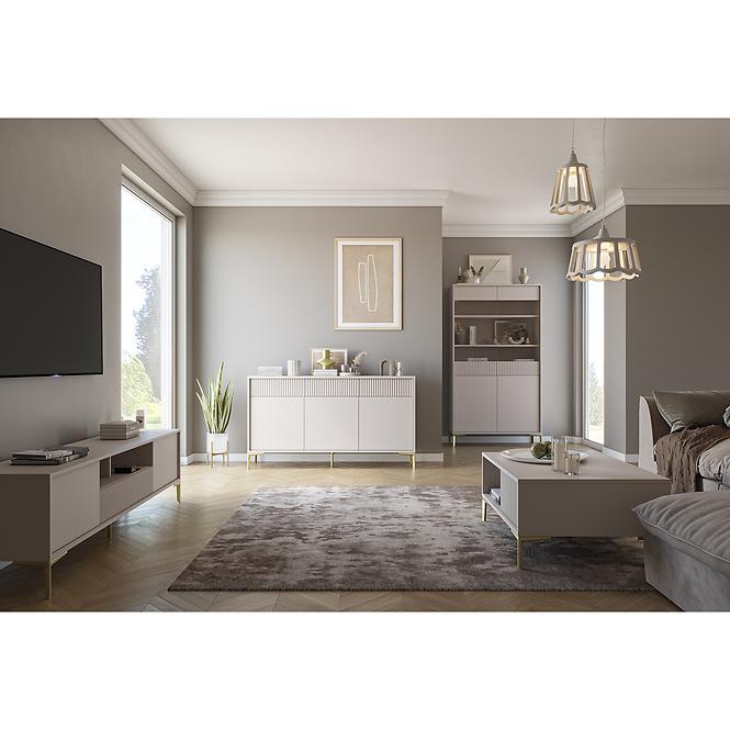 Komód Uni K3D3S beige
