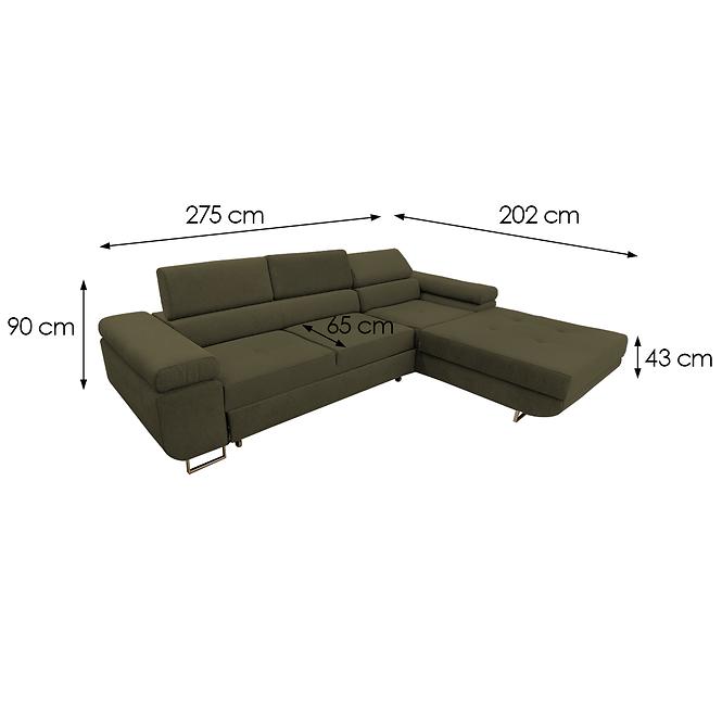Sarokgarnitúra szett Lotus P Castel 39,9
