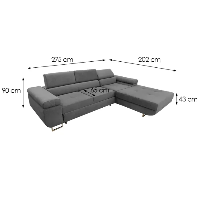 Sarokgarnitúra szett Lotus P Castel 93,9
